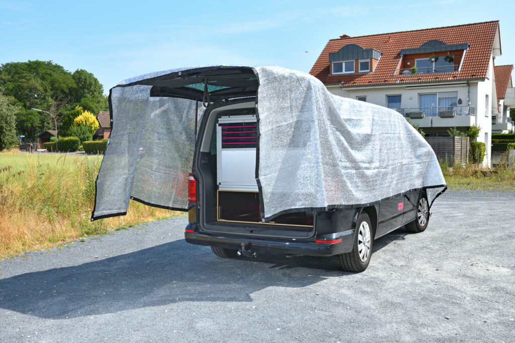 Auto Schattennetz Für Hunde 3x4 M â€ 12m² Alu Schatten Netz 85% Uv  Sonnenschutz Hitzeschutz Haube Für Tiere 