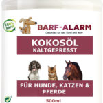 Kokosöl für Hunde - Nativ - Kaltgepresst - Reines Naturprodukt - Optimale Nährstoffversorgung - Reich an Omega Fettsäuren 🐕