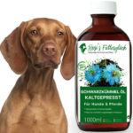 Schwarzkümmelöl für Hunde - Reines Naturprodukt - Innerliche & Äußerliche Anwendung - Wertvolle Inhaltsstoffe für 🐕 🐴